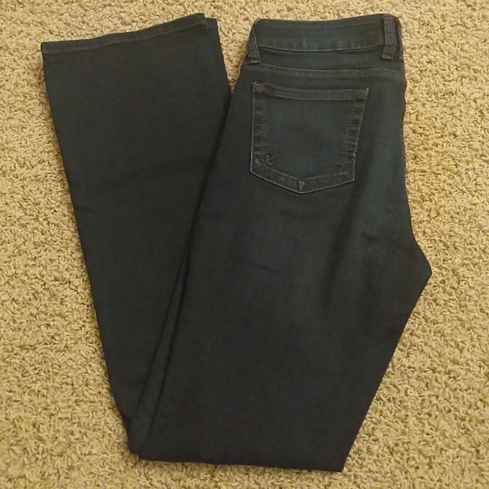 KUT Dark Wash Flare Jeans - Natalie
